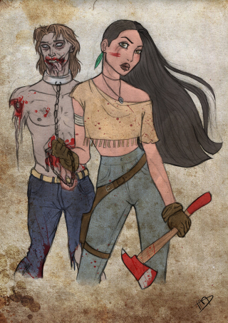 Illustration for article titled If Disney Characters Were In The Middle of a Zombie Apocalypse